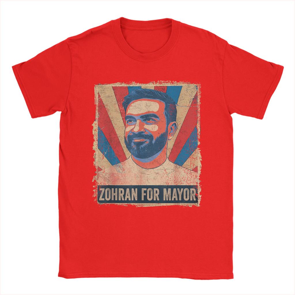 Мужская футболка Zohra Mamdani For Mayor Zohran Mamdani Футболки Харадзюку Летняя футболка Y2K Веселая хлопковая одежда Большие размеры