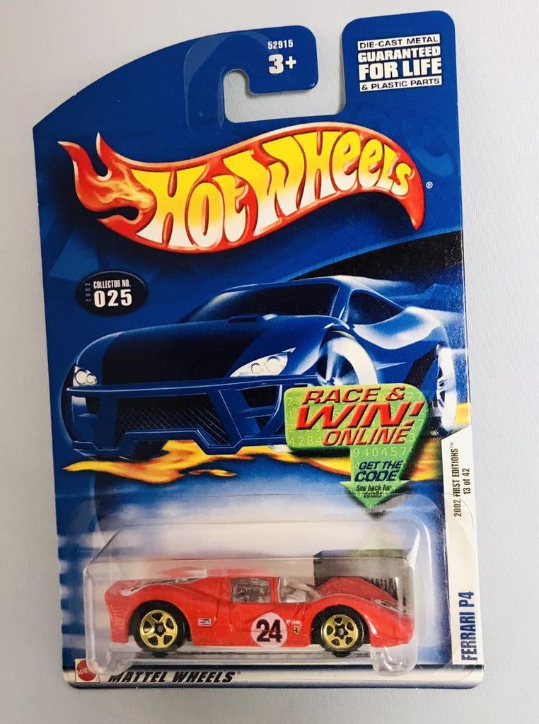 Hot Wheels Ferrari P4 2002 Первые издания 13 из 42
