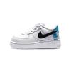 Air Force 1 Worldwide Низкие Кеды для Скейтбординга Белые Черные Синие Для Младенцев и Малышей CN8541-100