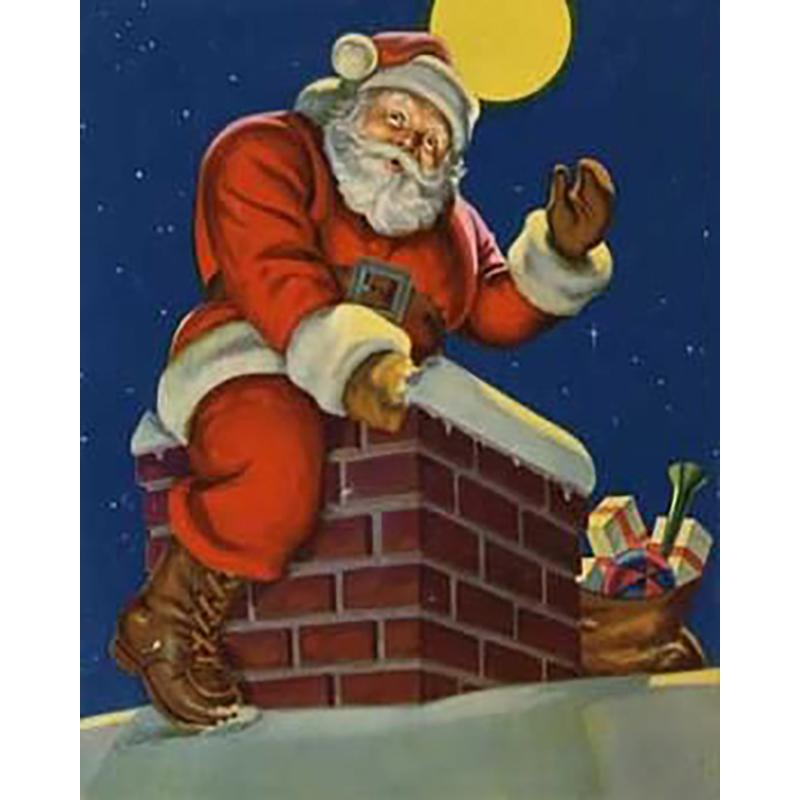 DIY Санта-Клаус 5D алмазная живопись полная круглая дрель мультфильм Алмазная вышивка Рождественский подарок вышивка крестиком стены книги по искусству домашний декор