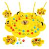 Magnetic Bee Bean Picking Game with Headband Color Cognition Kids Parents
