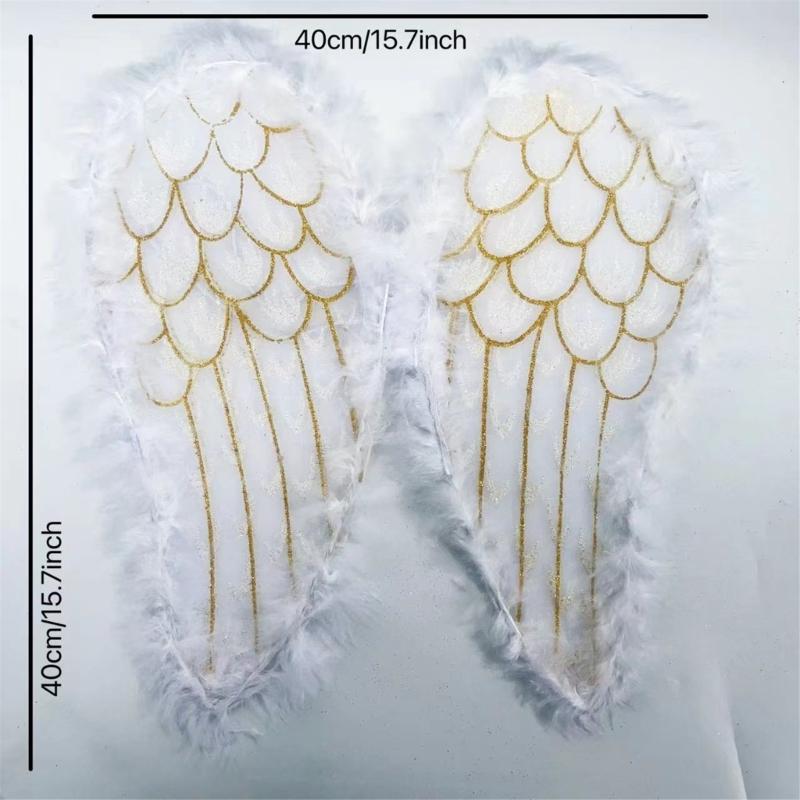Decorative Wing Angel Wing Golden Feather Wing Elf Wing Masquerade Wing Party Props Party Supplies