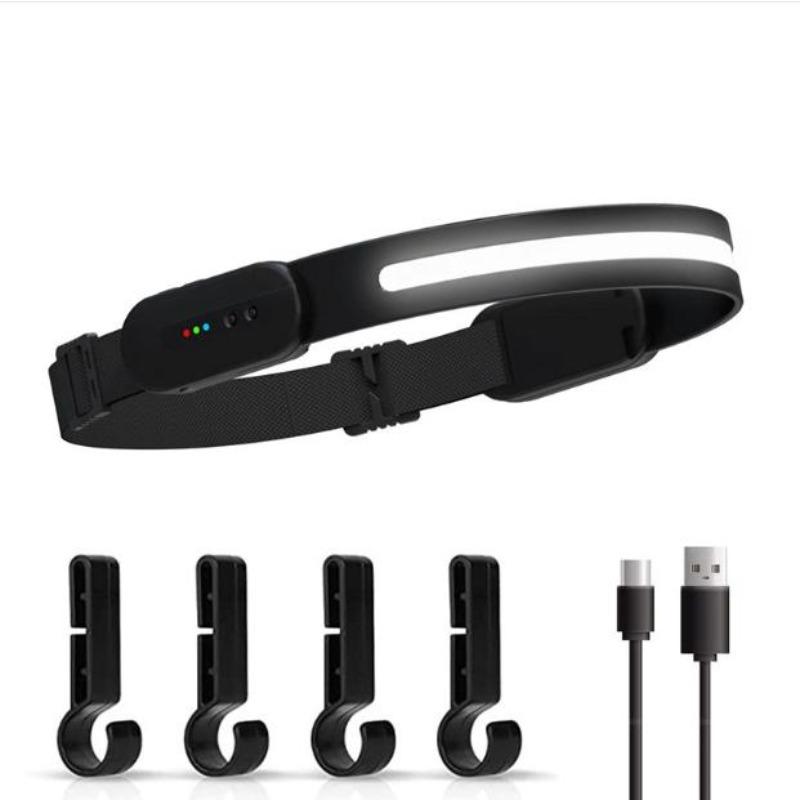 Bluetooth LED Индукционный налобный фонарь Портативный COB Сенсорный налобный фонарь Фонарик USB Перезаряжаемый Водонепроницаемый Налобный фонарь Кемпинговый фонарь