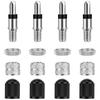 1Set Valve Core Kit, Anti Aging Nickel Plated Brass Universal Bike Tire Valve Core with for Electric Vehicles