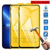 2Pcs Fast Exhaust Full Cover Tempered Glass For iPhone 15 14 Pro Max XR Xs Max Screen Protector Film For iPhone 13 Pro 12 Pro 11 Pro 14 Plus