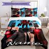 3pcs Custom Name Skibidi Toilet Bedding Set Duvet Cover Closure Includes 1 Duvet Cover & 2 Pillowcases for All Seasons Bedroom Decor