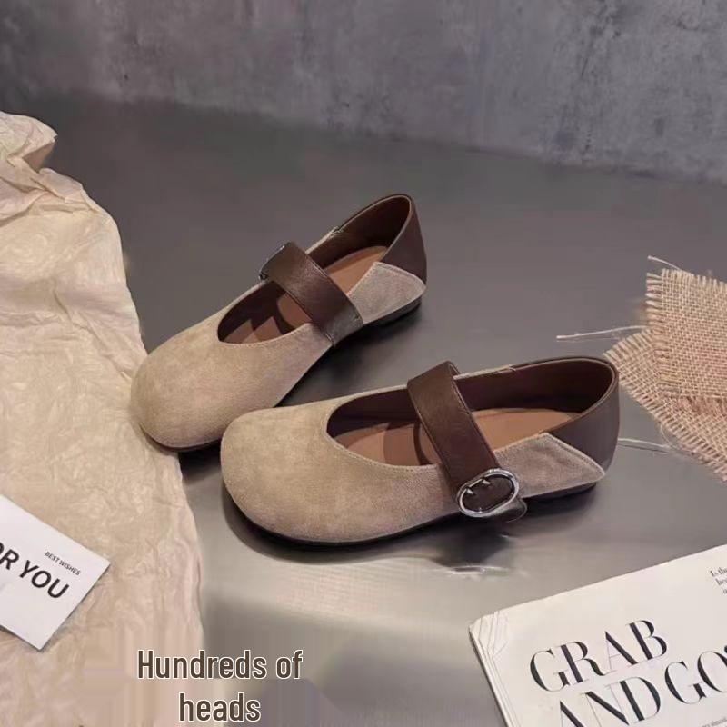 Туфли Мэри Джейн из мягкой кожи с леопардовым принтом, осень 2025: Удобная, универсальная, ретро обувь с низким вырезом для женщин