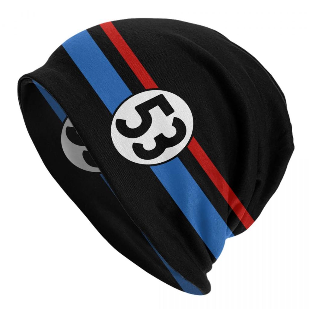 Классический гоночный автомобиль Herbie 53 Skullies шапки кепки крутые зимние теплые унисекс женские вязаные шапки для взрослых унисекс шапки с капюшоном