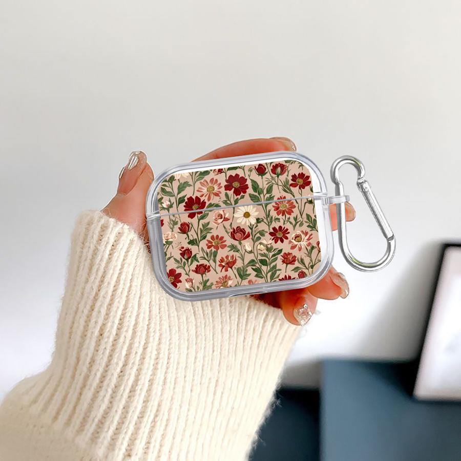 Прозрачные чехлы для наушников Cover Case Для Airpods Pro3 3 2 Pro Pro2 1 4 Мультяшный цветок