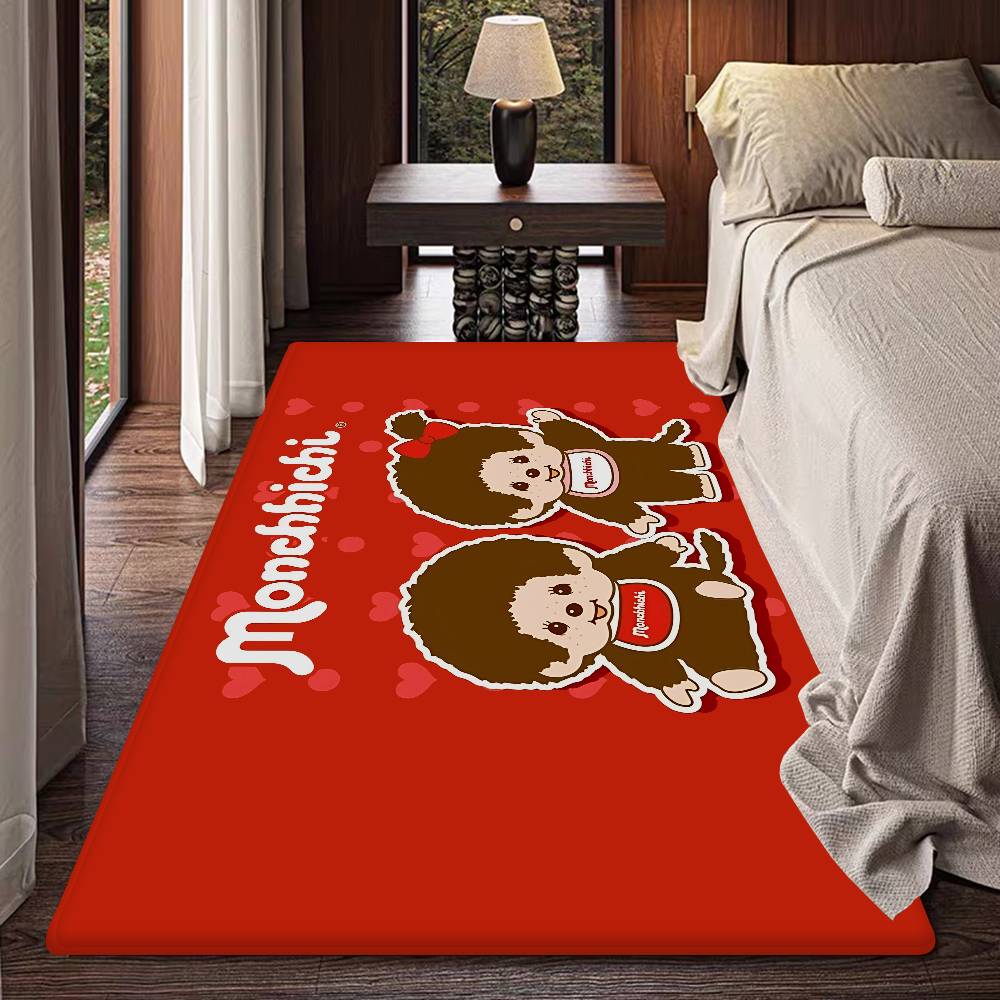 Anime M-Monchhichi Cute Door Mat Washable Non-Slip Living Room Sofa Chairs Area Mat Kitchen Doormat Area Rug