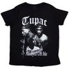 Men's Tupac All Eyez B&w T-shirt X-Large Black