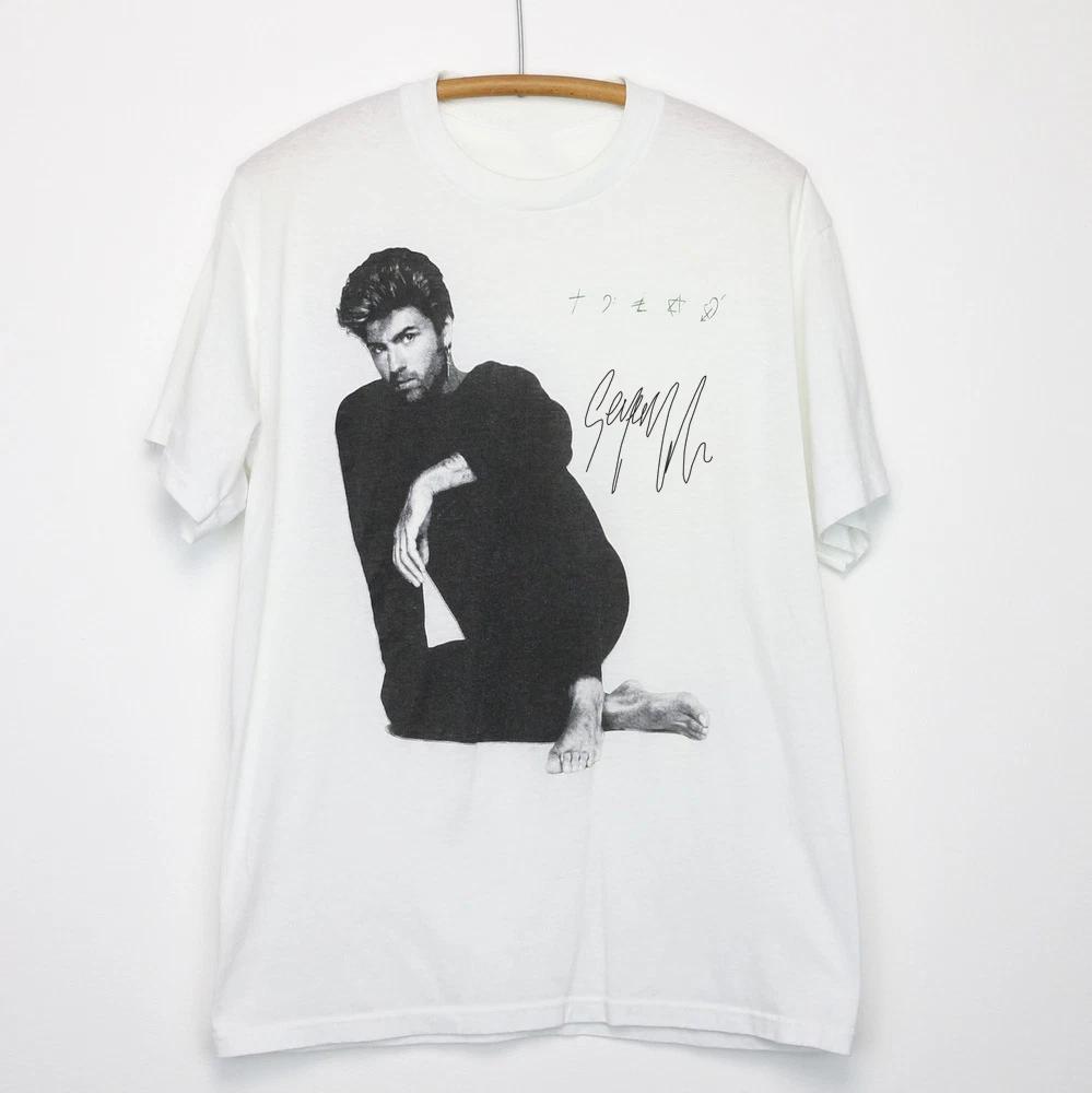 Men's and Women's T-shirts George Michael Faith Tour 1988 Cotton Unisex All Size S to 5XL