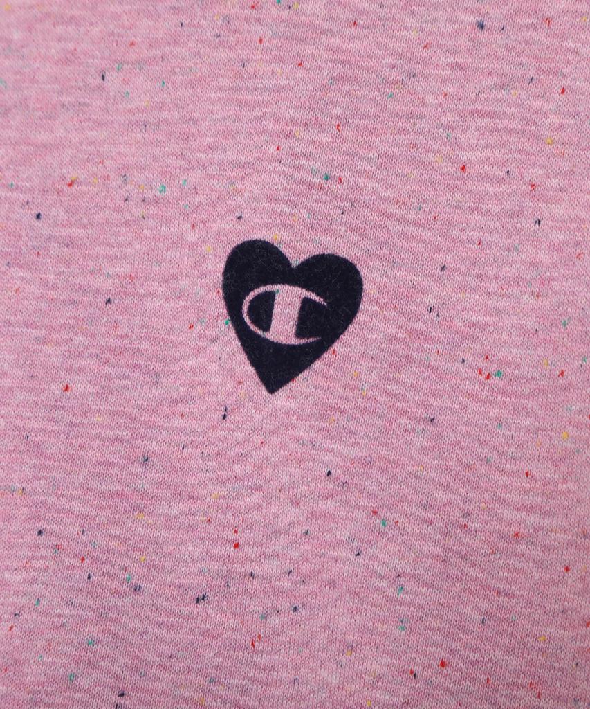 CHAMPION Women'S Heart Logo Loose Fit Sweatshirt Purplish Pink