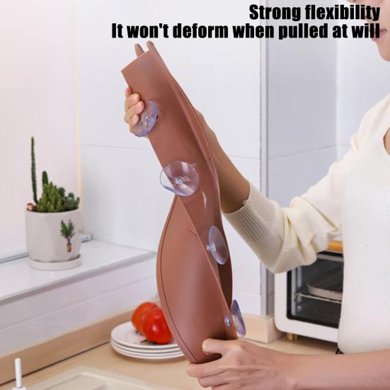 2 шт. Защитная крышка для раковины с изображением мультяшного кота с присосками, защита от брызг для мытья овощей, кухонная столешница с изображением котенка, защищающая от брызг