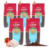 Lion Coffee Strawberry White Chocolate 7 унций x 5 упаковок Ароматизированный кофе средней крепости можно заваривать с водой, упаковка сохраняет вкус (198g) Порошок, молоть,