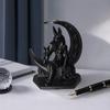 Матовые Черные Украшения 3D Печатная Фигурка Анубиса Луны, Статуэтка Древнеегипетской Мифологии, Декор с Матовой Текстурой, Волк в Темном Стиле Настольное Украшение, Уникальное