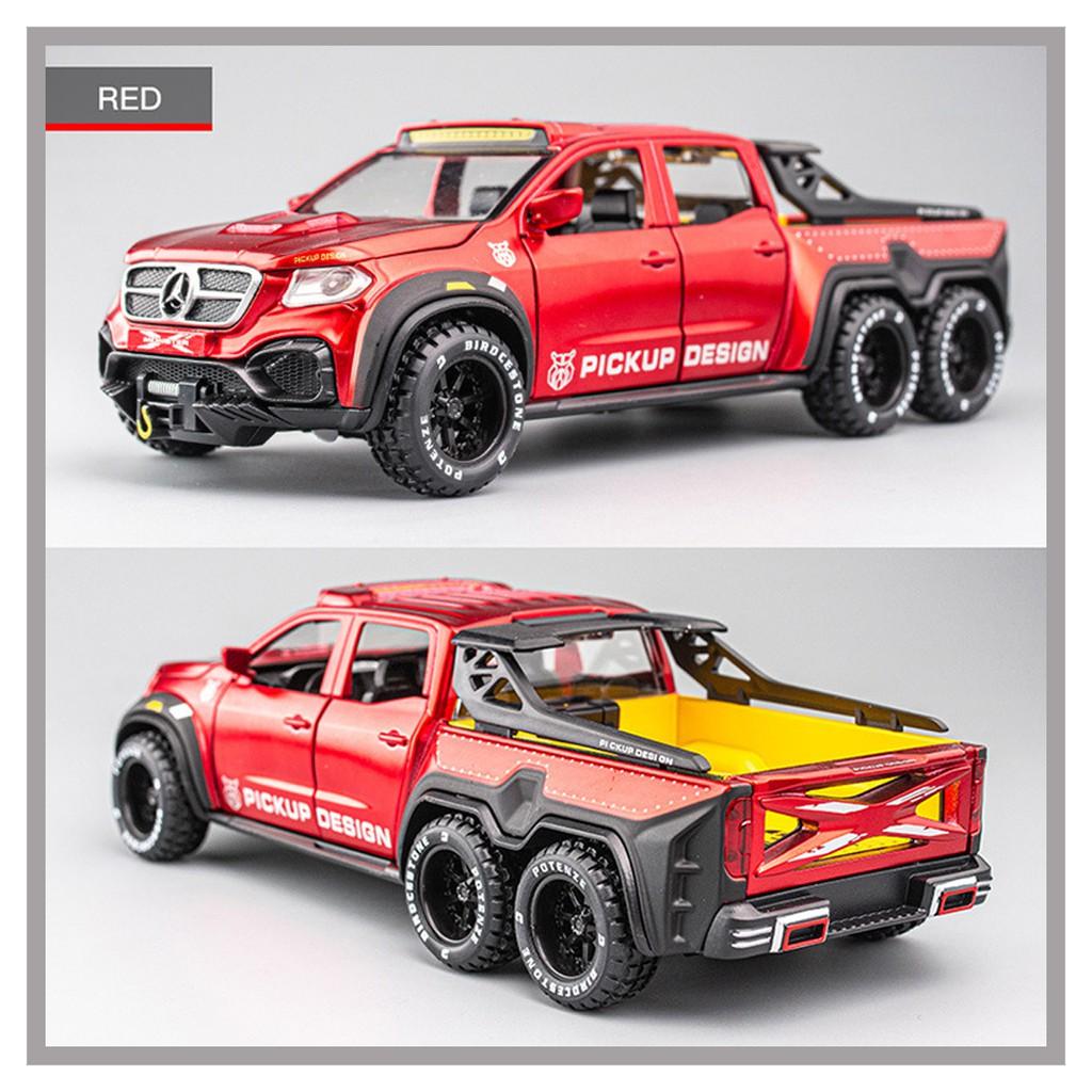 КЛТ 1:28 Бенц X-Class EXY 6x6 Литая модель автомобиля из сплава Игрушки для мальчиков Игрушки для детей Машина для детей Машины Игрушки