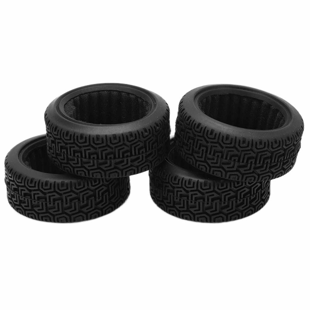 4Pcs RC Car Racing Tires Rubber Wheel Upgrade Parts for 110 Flat Running Drift Accessories