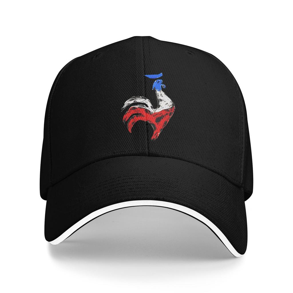 Spring French Rooster France Flag Baseball Cap Kpop Rock Trendy Print Sun Trucker Hat FeUnisex Unisex SunProof Baseball Caps