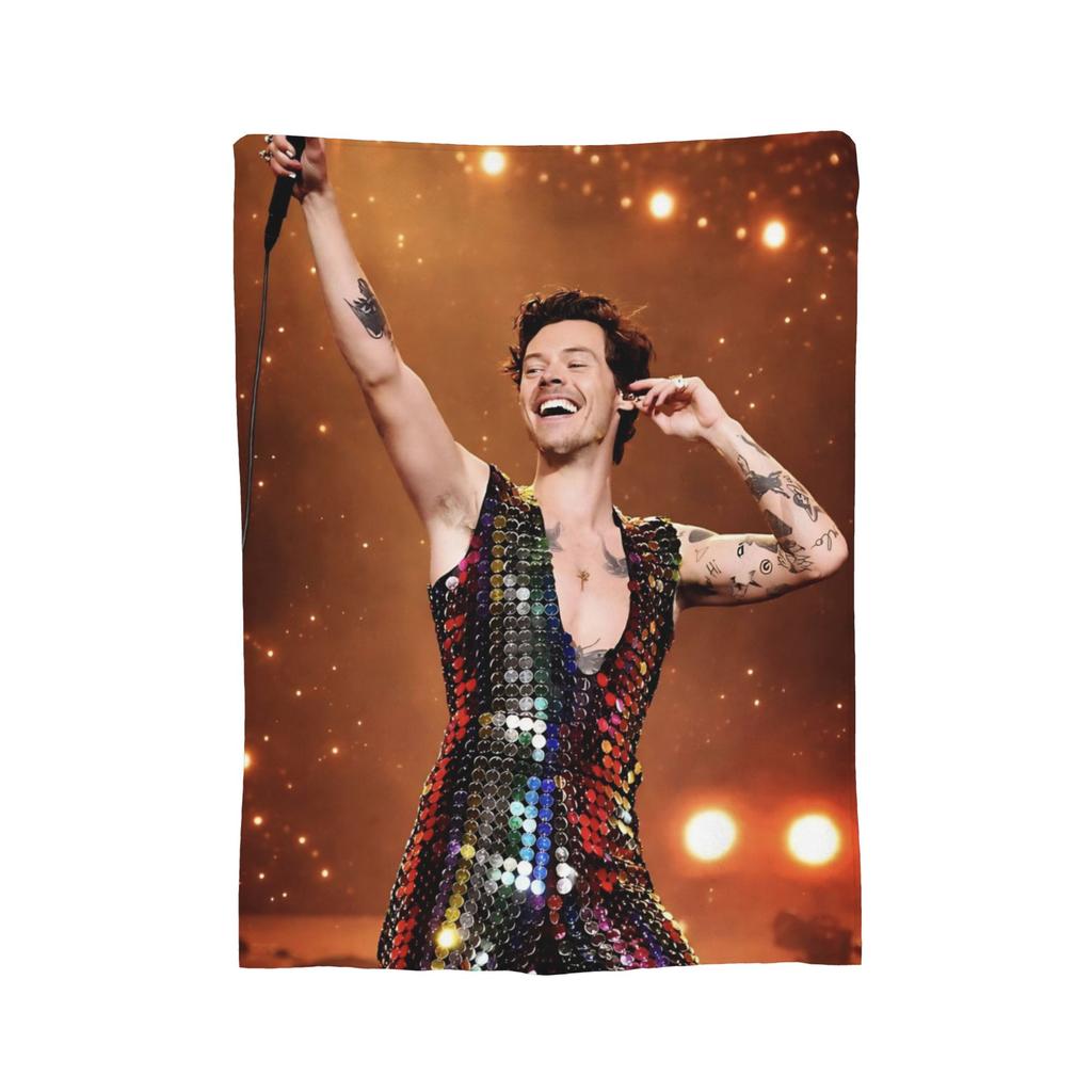 Super Soft Harryed Stylesed Throw Blanket Premium Flannel Fleece Lightweight  Bed Blanket Cozy Warm Blankets All Season Use