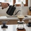 304 Stainless Steel Pour-over Coffee Pot Wooden Handle Hand Brewing Coffee Kettle  Barista