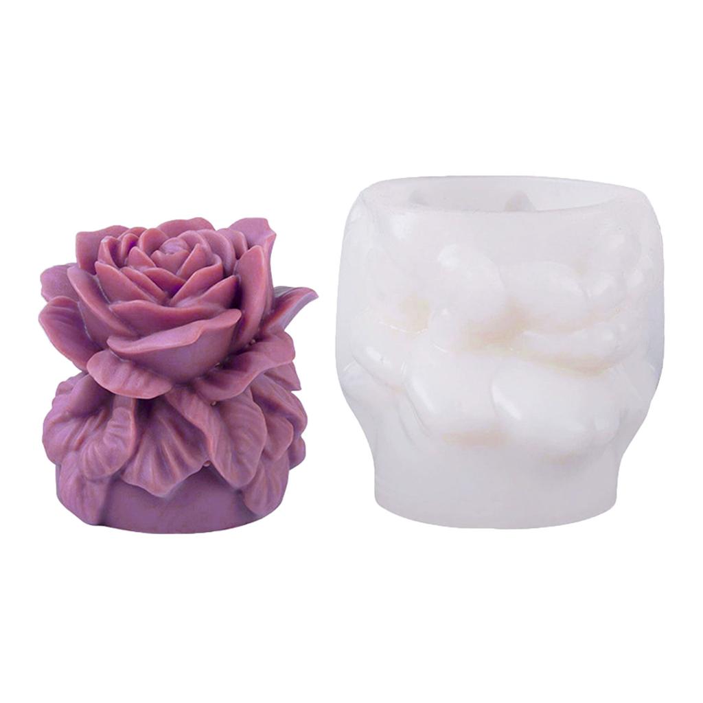 Flowers Candle Mould Silicone Molds Ornament Molds Castings Molds Handmade Plasters Molds Craft Supplies