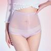 Женское сексуальное нижнее белье, прозрачные ультратонкие глянцевые трусики с высокой талией, трусики
