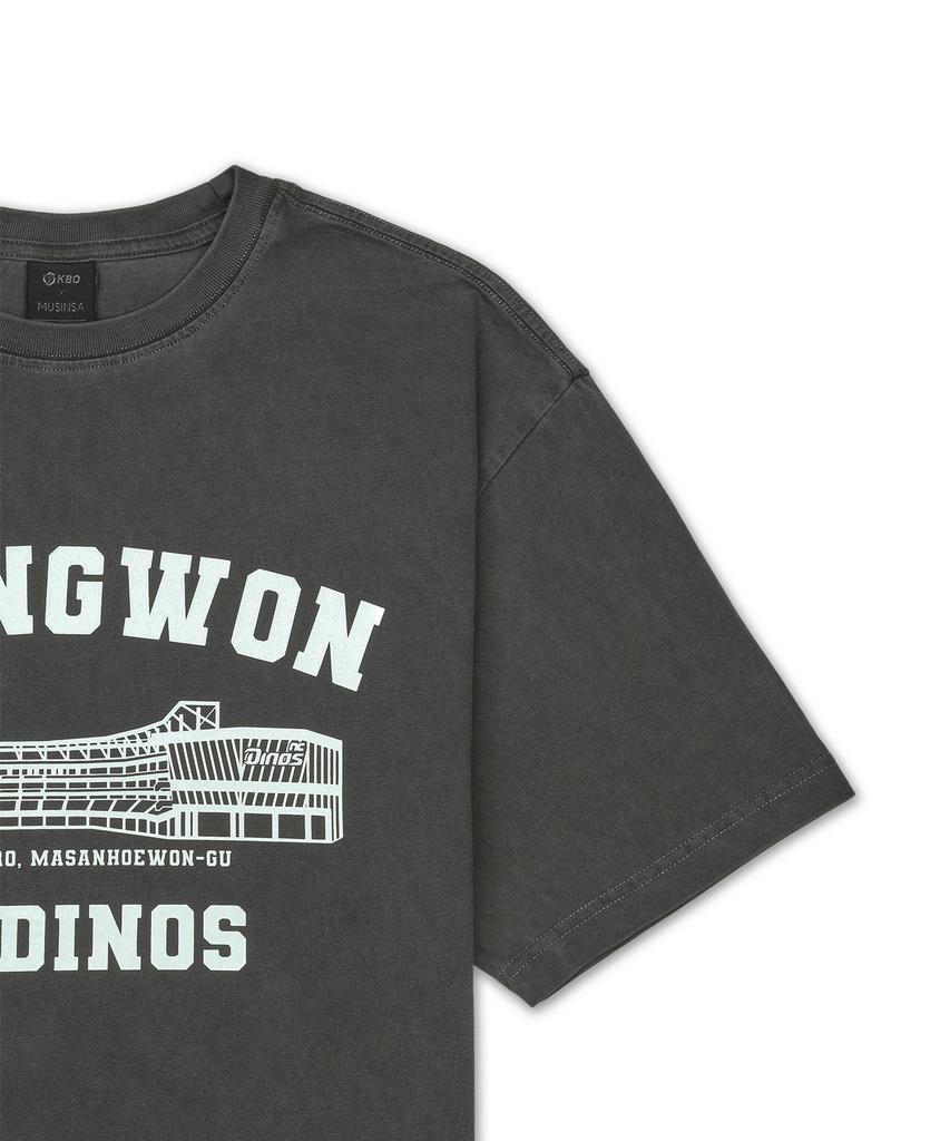 Hangugyaguwiwonhoe Mss X Kbo Ballpark Футболка с коротким рукавом Угольно-серый [Чханвон НК Динос]