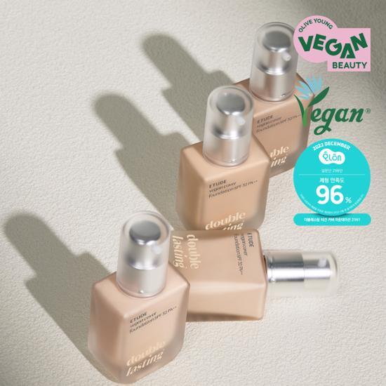 Etude Double Lasting Vegan Cover Foundation (Brush Plan/Single Product)
