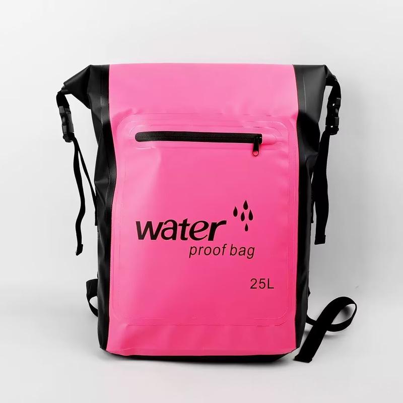 25L Outdoor Waterproof Wear-Resistant PVC Backpack for Rafting and Swimming