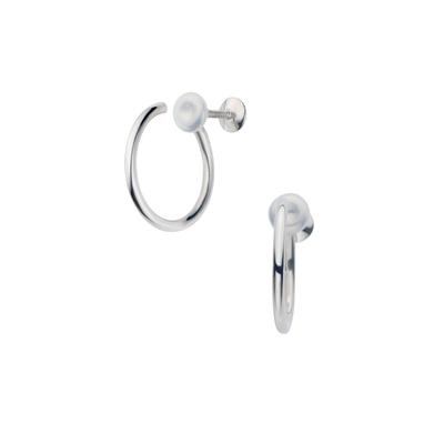 Серьги-кольца Vendome, серебро 925 пробы GS6E0133 SI [Официальный] [VIH Aoyama]