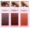0.05 0.07 Light/Medium/Dark Brown Russian Volume Eyelashes Extension Brown Individual Lashes Normal Fanning Eyelashes Cilia