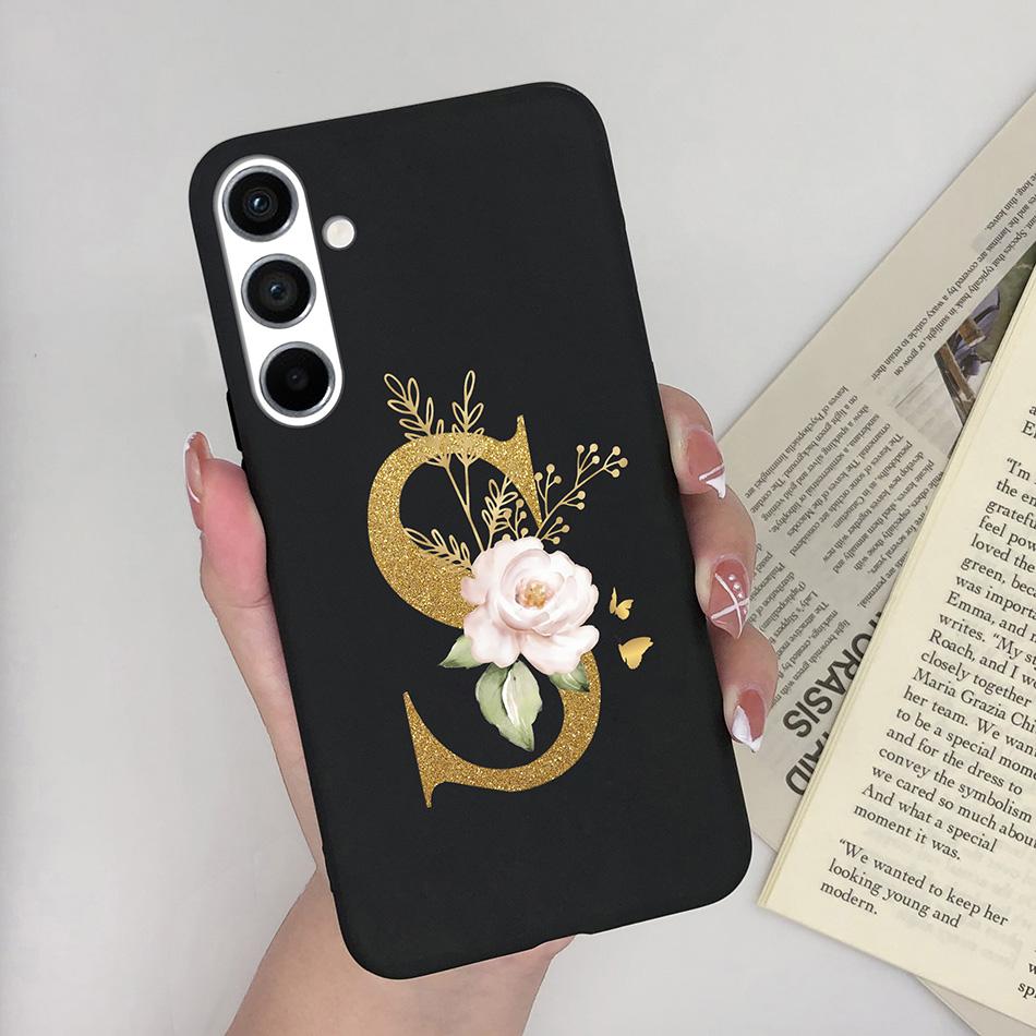 For Samsung Galaxy A54 5G Phone Case Creative Name 26Letter Thin Silicone Cover For SamsungA54 GalaxyA54 A 54 Bumper Shell Coque
