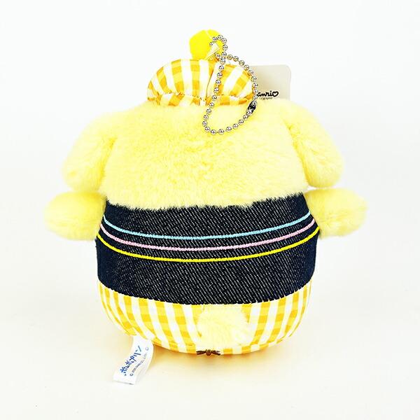Sanrio Pompompurin Gingham Denim Mascot Plush Sanrio