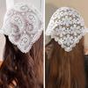 1 шт. треугольный шарф модный женский цветочный ободок бандана летний головной убор полые ленты аксессуары для волос тюрбан