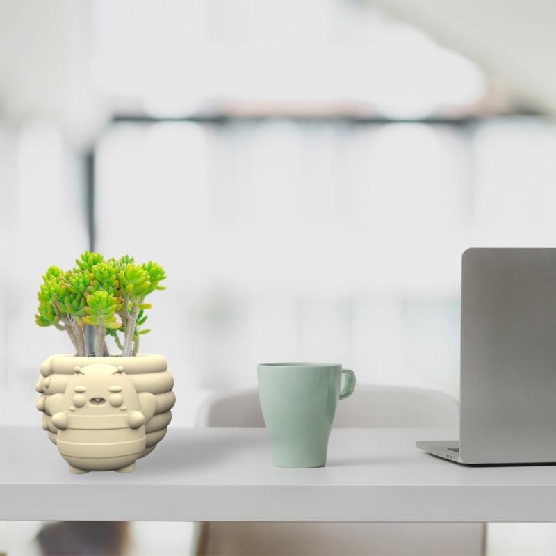 Silicone Mould for Flower Home Decorations Honeys Jar Shape Flower Resin Mold Reusable Pen Holder Epoxy Mold