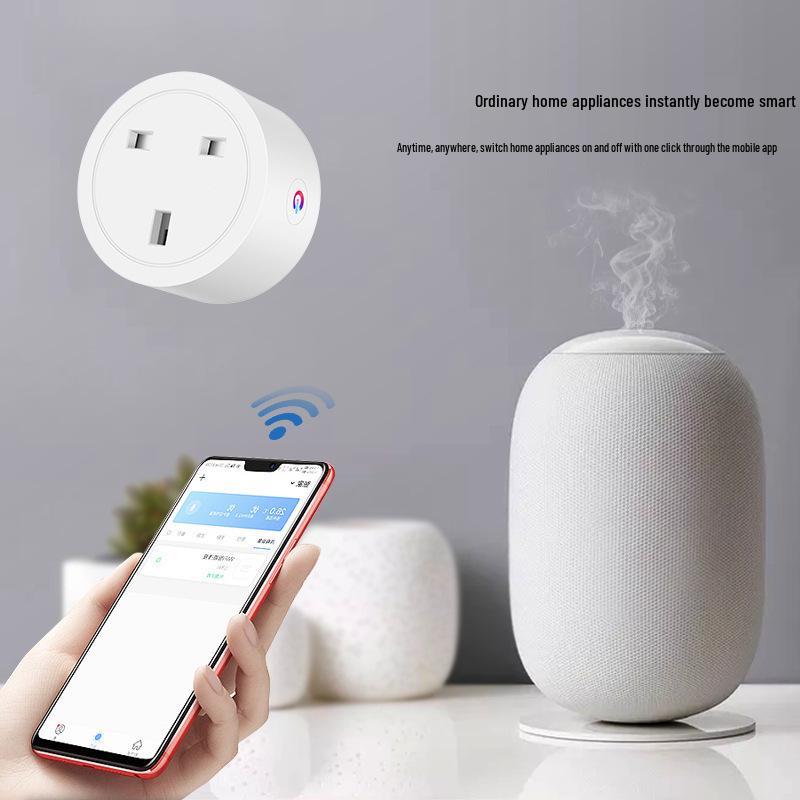 Умная розетка с интеграцией Google и Alexa, голосовое и беспроводное дистанционное управление, стандарты ЕС/Великобритании/США