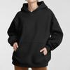 Women Hoodies Pullover Hooded Sweat Shirts Solid Color Jogger Long Sleeve Black Jogging Women Sweatshirt Sport Top Winter Clothing