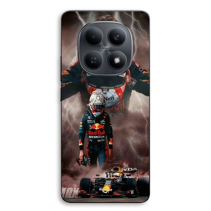 Coque de téléphone - MANIACASE - Xiaomi Redmi Note 15 5G - Silicone TPU - Motif Verstappen F1 - Noir