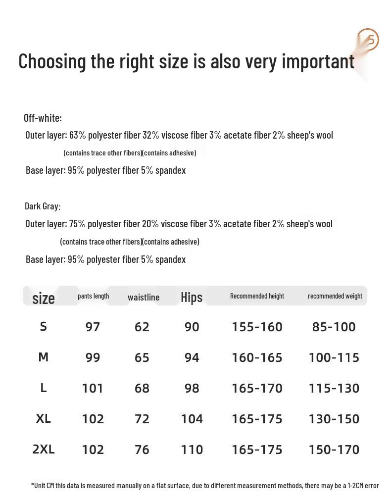 Women's 2025 Fall Wool Blend High-Waist Straight Wide-Leg Casual Pants