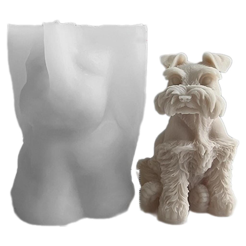 3D Dog Candle Silicone Mold Animal Candle Resin Mould for DIY Aromatherapy Candle Making Mould Soap Home Decorations