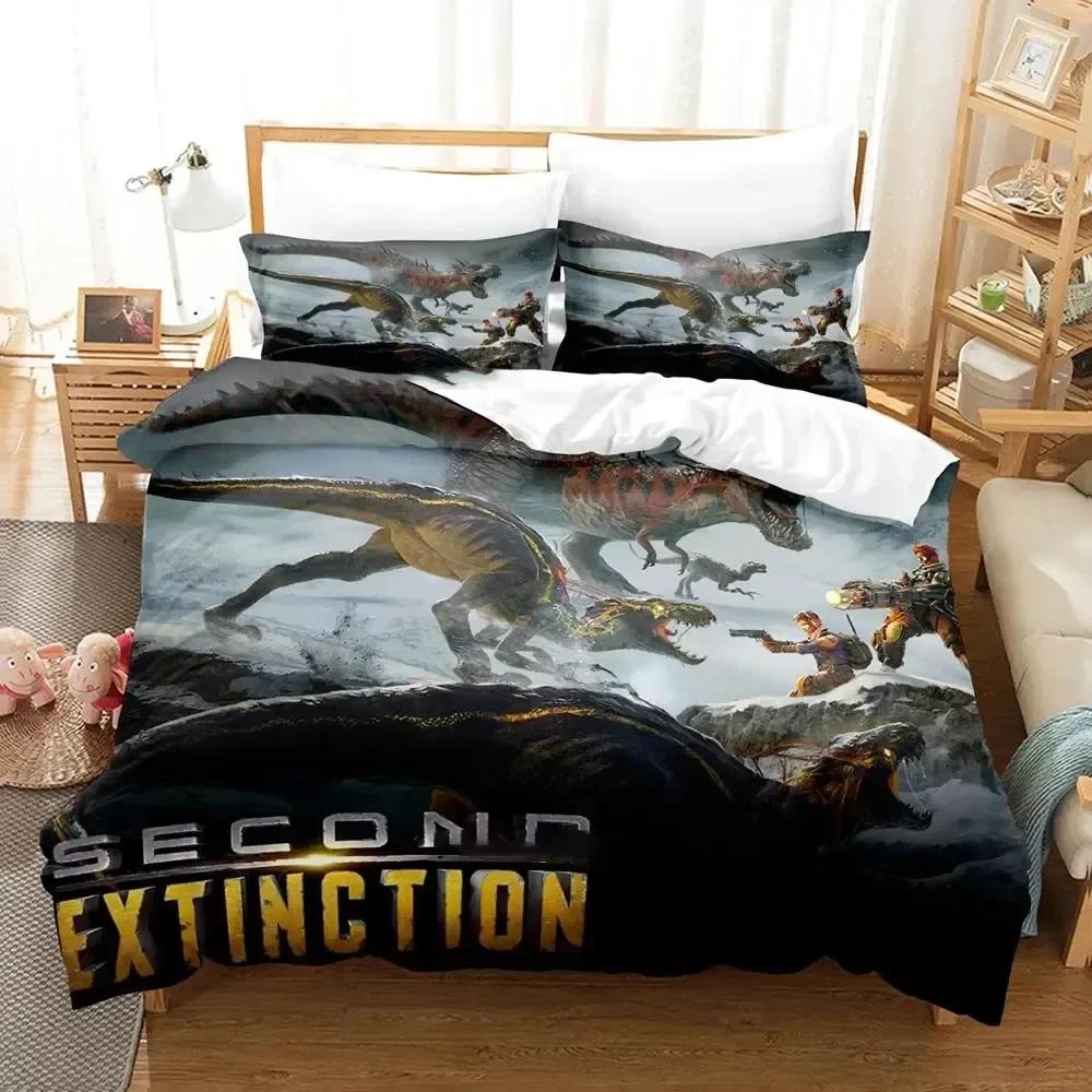 Игровой Second Extinction Уютное одеяло Пододеяльник Наволочка Комплект постельного белья Детская спальня Декор Домашний текстиль