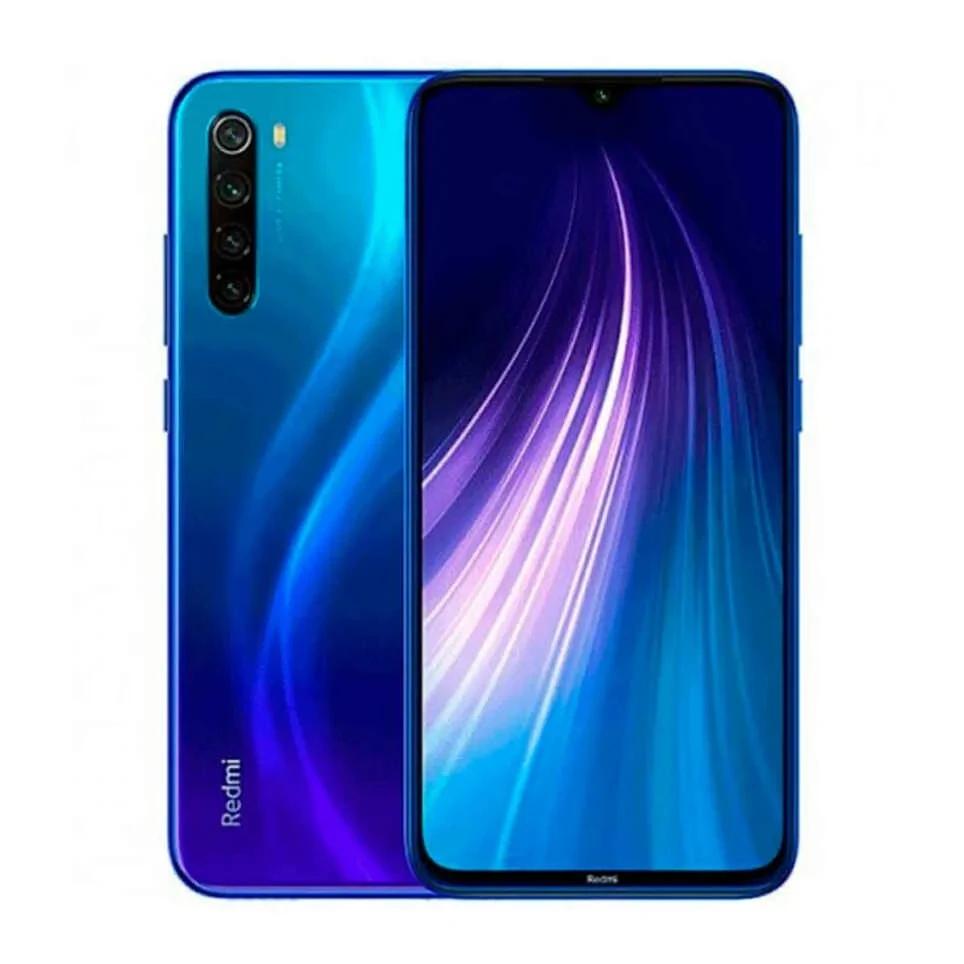 Восстановленный Оригинальный Xiaomi Redmi Note 8 Глобальная Версия с Чехлом Оригинальный Android Смартфон 4000 мАч Батарея Четыре Камеры 4G Смартфон