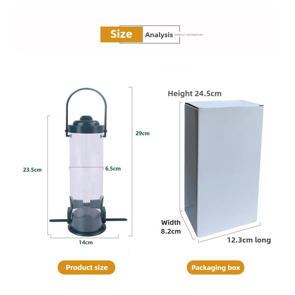 Товары для животных Кормушка для птиц на открытом воздухе Балконная подвесная кормушка для колибри