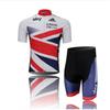 Summer Outdoor Cycling Suit Tour de France Cycling Suit Short Sleeve Suit Men's Road Bike Mountain Bike Cycling Shirt Breathable