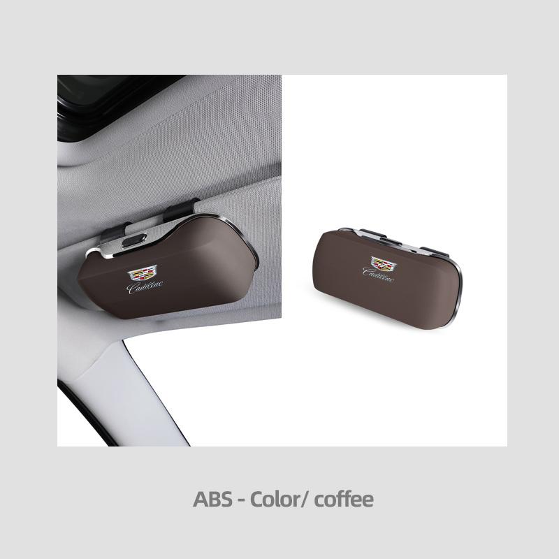 AABHX1 Sunshade Glasses Storage Box Flocking Lining Car Multifunctional Sunglasses For Cadillac XT4 XT6 CTS DTS STS XTS ATS BLS SLS CT5