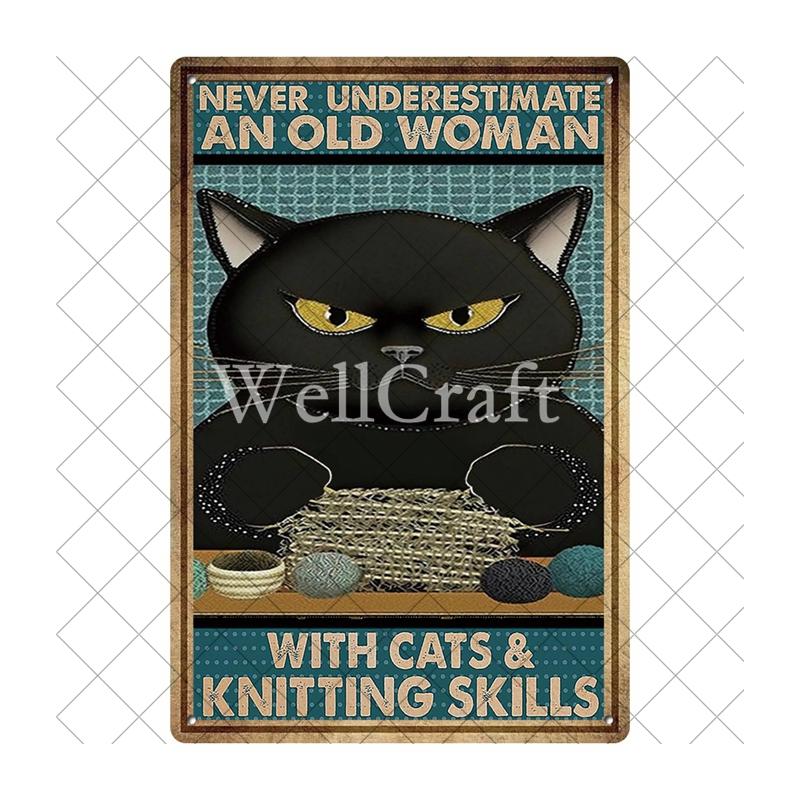 [ WellCraft ] Cat Reading Books Drink Wine  Pub Club Dercoration LTA-13222