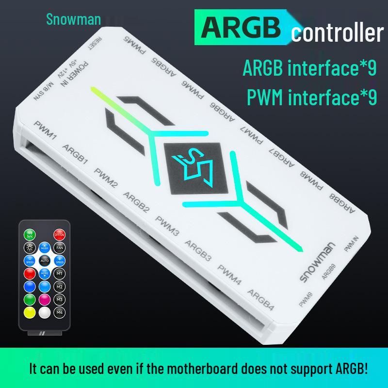 Вентилятор для корпуса Ice Man LK120 Silent 12см ARGB PWM Prism 7PRO