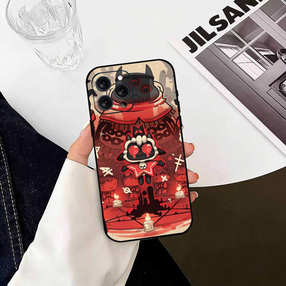 Игры Cult of the Lamb Чехол для телефона Для iPhone 17,16,15,14,13,12,11 Plus,Pro Max,XS,Мягкий силиконовый черный чехол