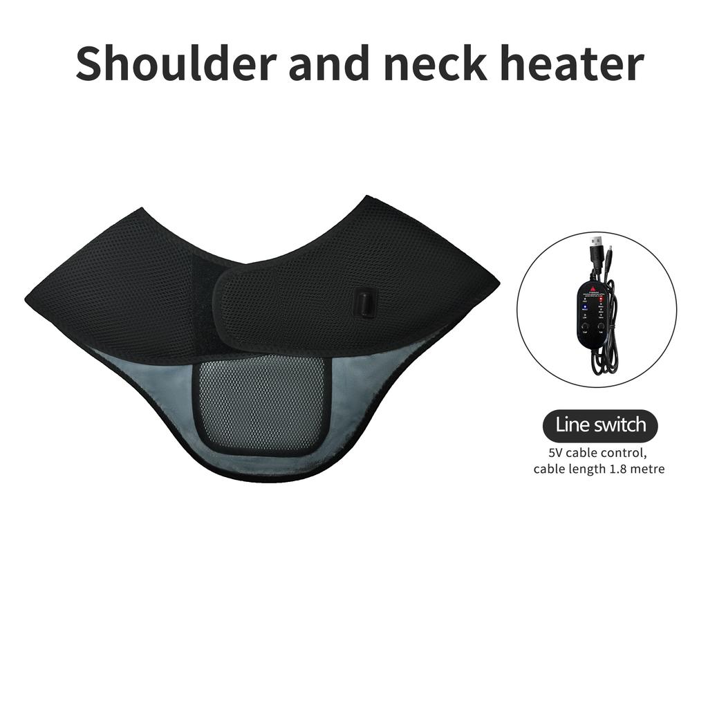 Electric Heated Shawl Scarf 3 Constant Temp Modes Shoulder Neck Back Muscle Relaxation Winter Warmth Home Office Essential